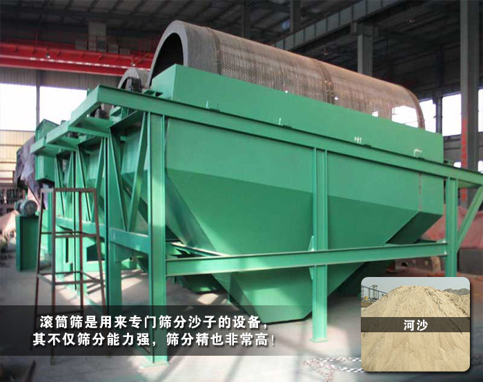 河沙滾筒篩分機
